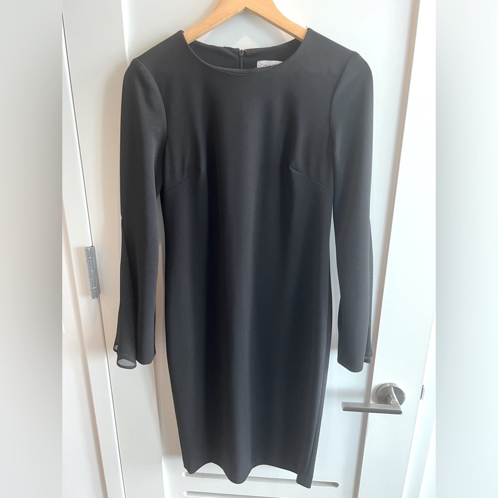 Calvin Klein Long Sleeve Black Dress